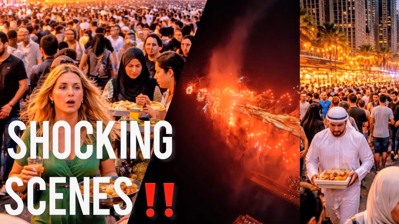 See What Happens in Dubai During Ramadan Iftar | JBR Beach Street Life
