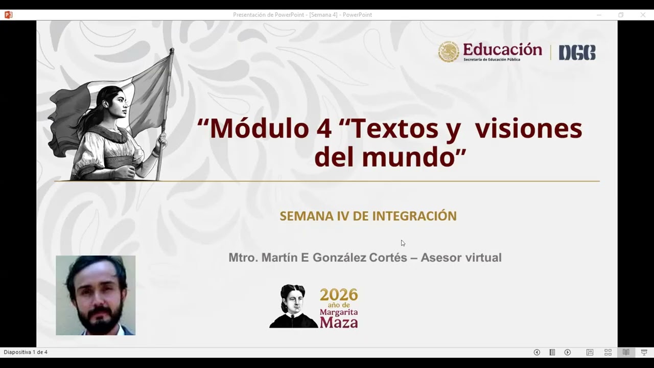 Espacio abierto para el aprendizaje 8 - Módulo 4 Textos y visiones del mundo.