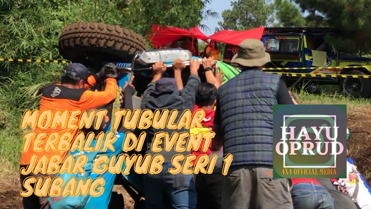 Moment tubular terbalik di event jabar guyub seri 1 subang