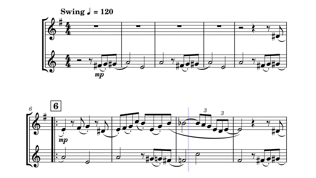 Pink Panther Theme Song (saxophone duet)