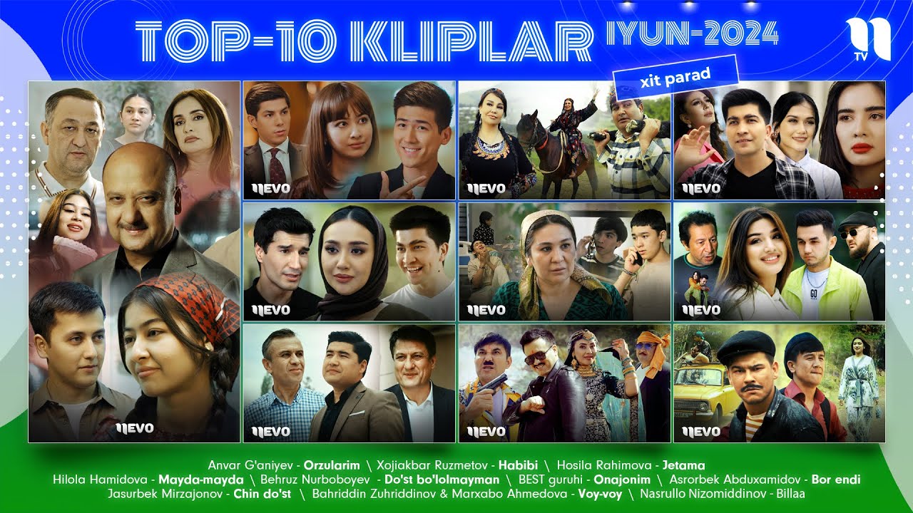 TOP-10 Cliplar Iyun-2024