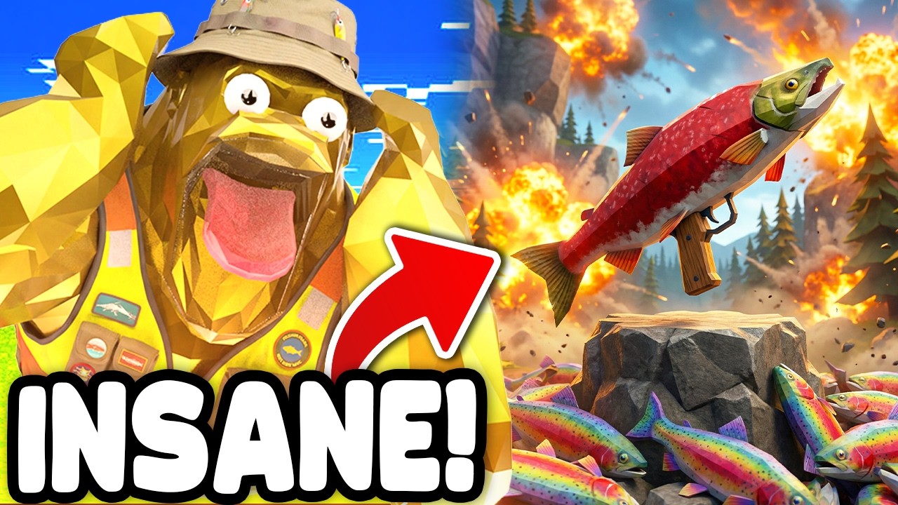 NEW SALMON CANNON UPDATE is OVERPOWERED in Animal Company! (Animal Company VR)