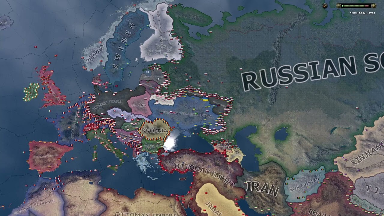 Kaiserreich 1.13.6 - Hoi4 Timelapse
