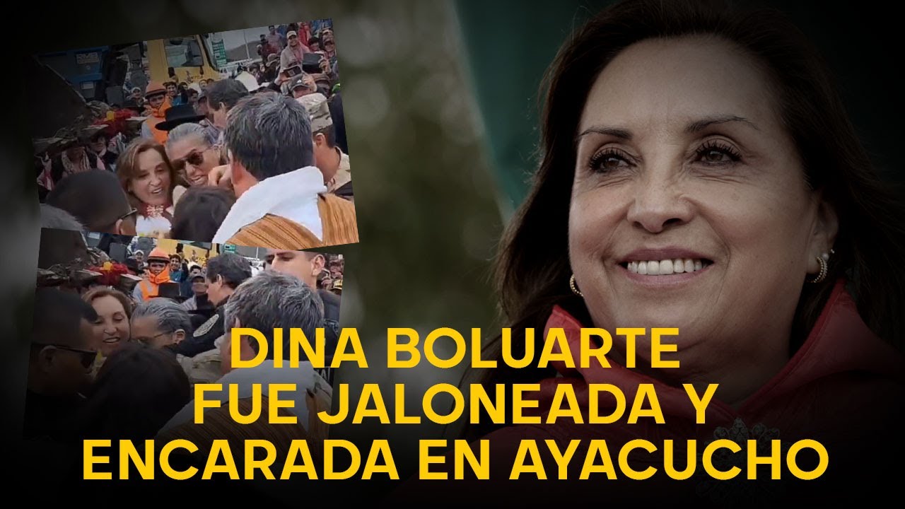 INCREÍBLE: Burlan seguridad de Dina Boluarte y viuda de asesinado la confronta en Ayacucho