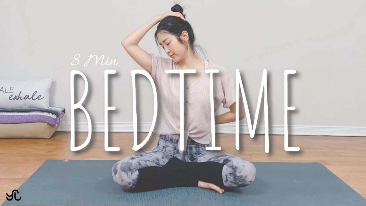 8 min Yoga for Deep Sleep & Relaxation | Bedtime Flexibility Stretches | 숙면을 위한 굿나잇요가