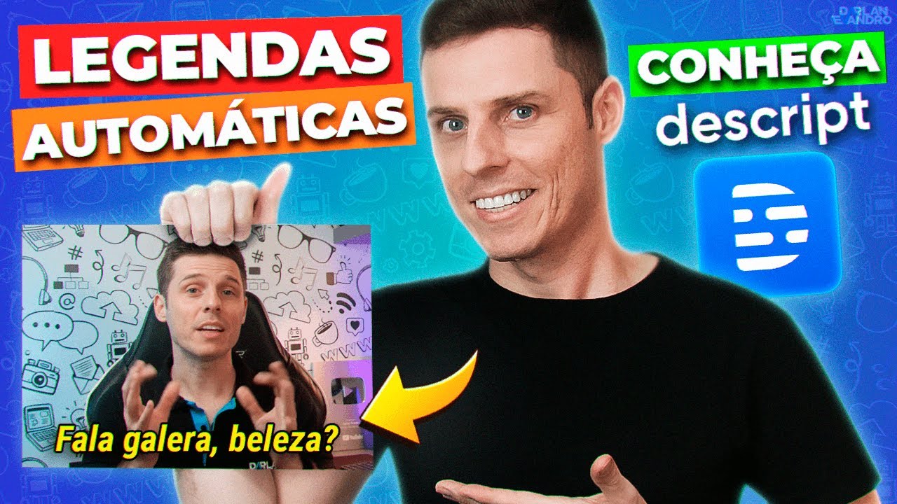 📄 Como Colocar Legendas Perfeitas no seu V&iacute;deo (AUTOM&Aacute;TICO, R&aacute;pido e F&aacute;cil) pelo Descript.