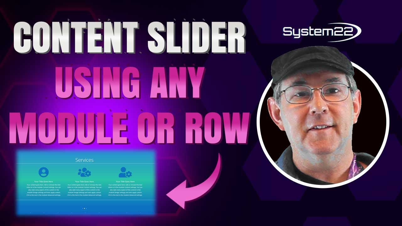 Divi Theme Create A Content Slider From Any Module Or Row 👈👍👈