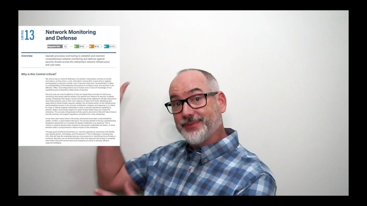 CIS Critical Security Controls Version 8 - Control 13: Network Monitoring and Defense