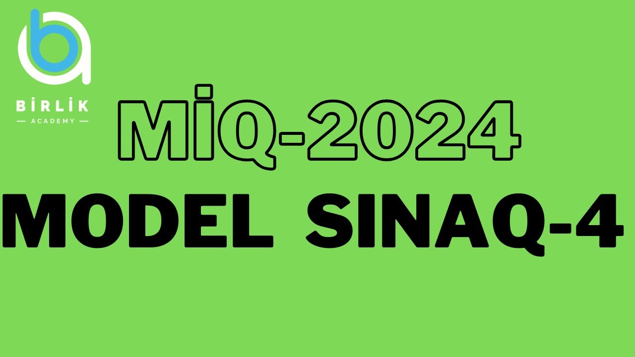MİQ-2024 / Model sınaq-4 / İbtidai riyaziyyat