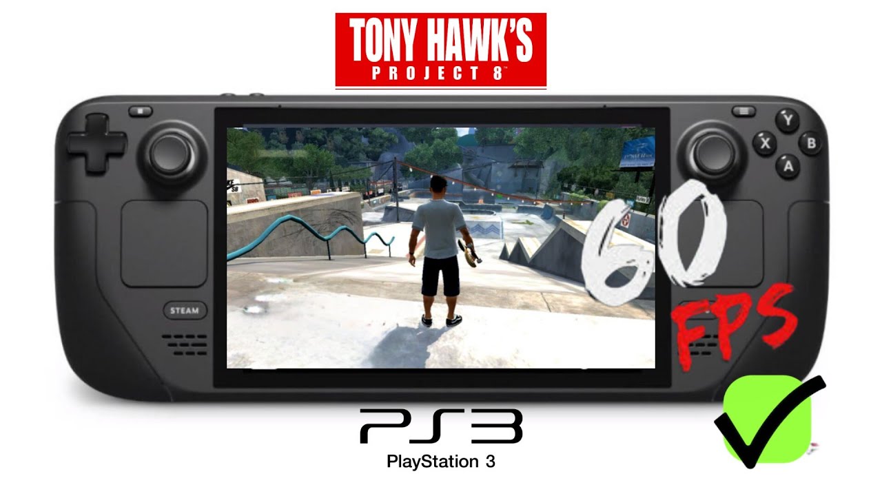 TONY HAWK'S PROJECT 8 - PLAYSTATION 3 - STEAM DECK - 60 FPS - CONFIGURACIÓN 