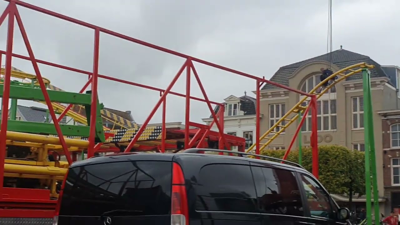 DEEL1 KERMIS🎢🎡🎠 opbouw in LEIDEN 2023 vandaag gestart in  LEIDEN 28 _9_2023 Leiden.s ontzet 3oktober