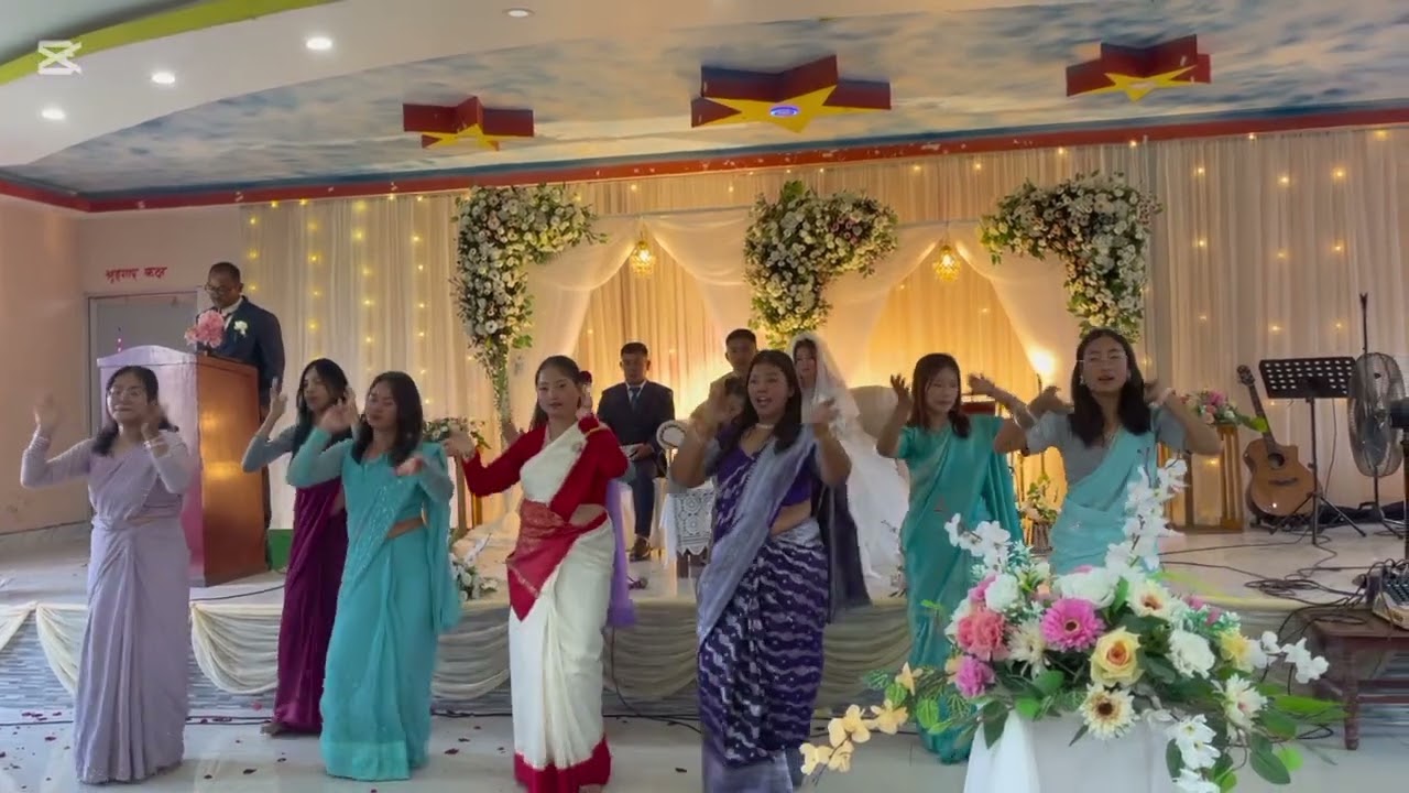 Dulaha lai parkhera christian wedding dance video #foryoupage @nabinamagar2918 @grace_maya 