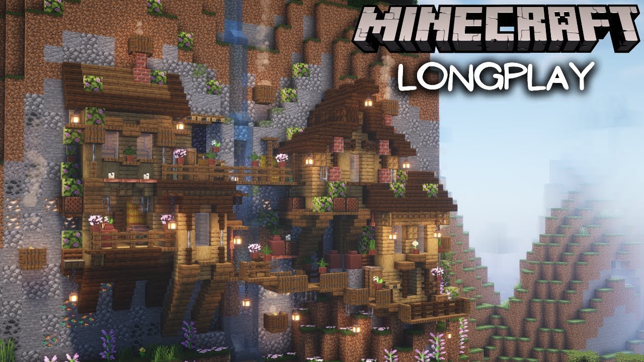 Minecraft Relaxing Longplay - Mountain Starter House (No Commentary) 1.21