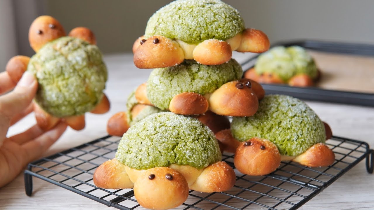 外はザクザク中はしっとり♪失敗しないカメロンパン🐢🐢How to make melon bread for turtles