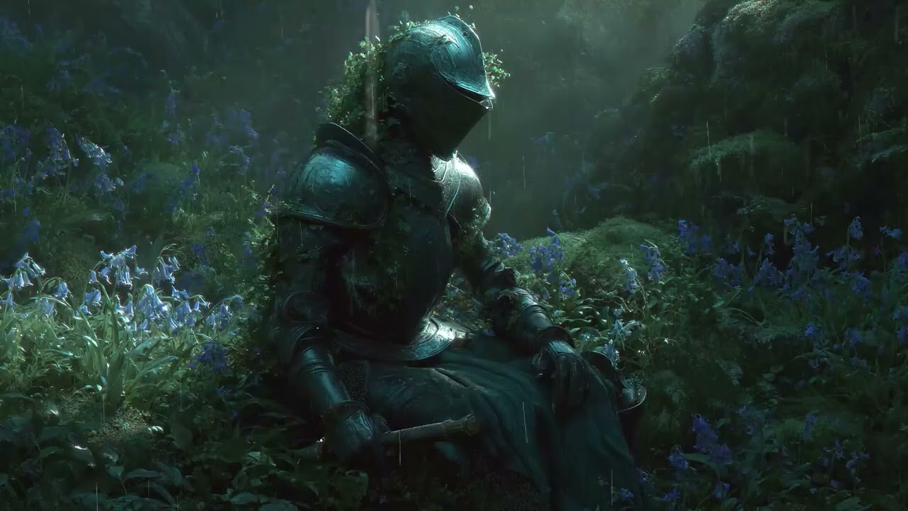 the squire's steps echo in the brume