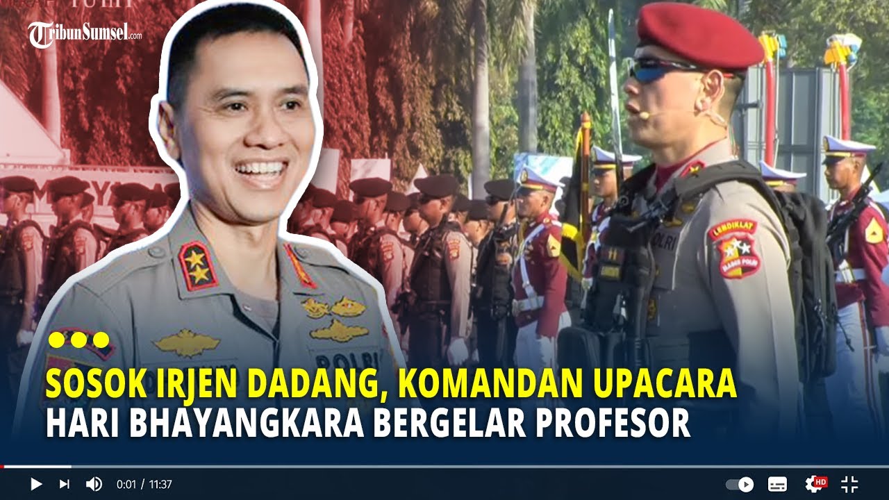 Sosok Irjen Dadang, Komandan Upacara Hari Bhayangkara Bergelar Profesor