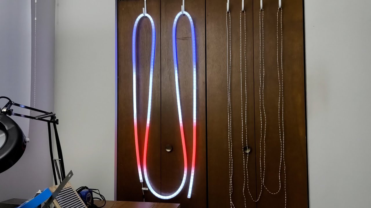 FastLED Door Hook Rope Matrix by Chemdoc77