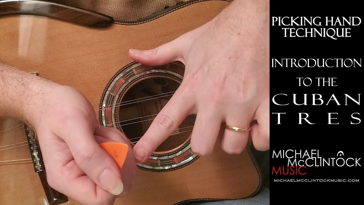 2. How to play Cuban Tres, Picking Technique | Cómo tocar Tres Cubano, Técnica De La Púa | Tutorial