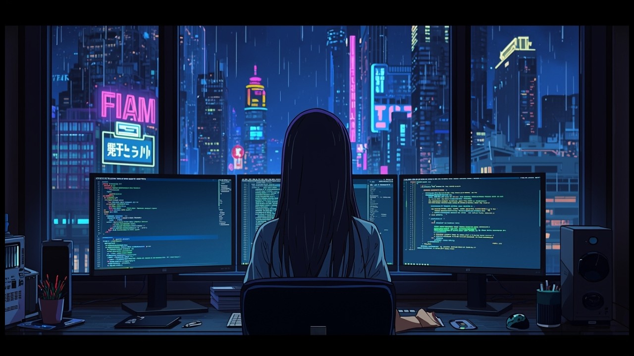 3AM and Still Coding 💻 Dark Cyberpunk Mix | 1 Hour No Sleep