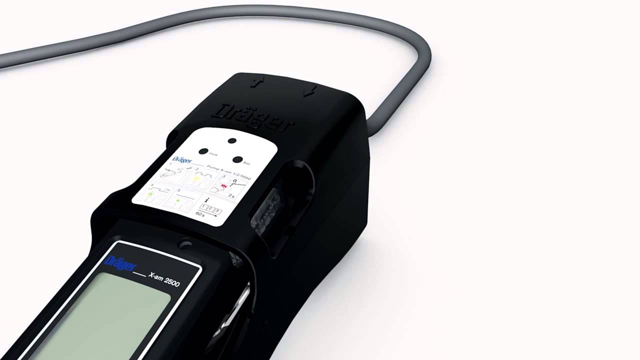 Dräger X-am 2500 – Operation with Dräger X-am 125 pump
