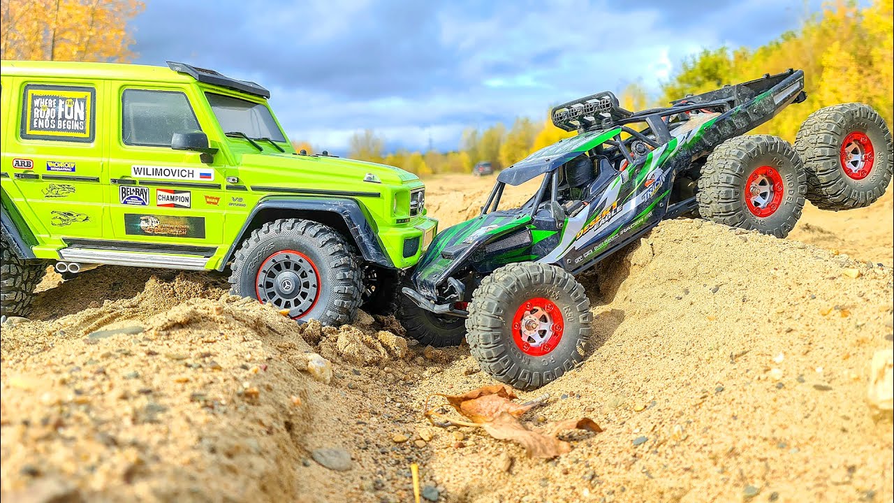 RC CARS Sand Storm Racing – Traxxas TRX6 VS FEIYUE FY06 6WD