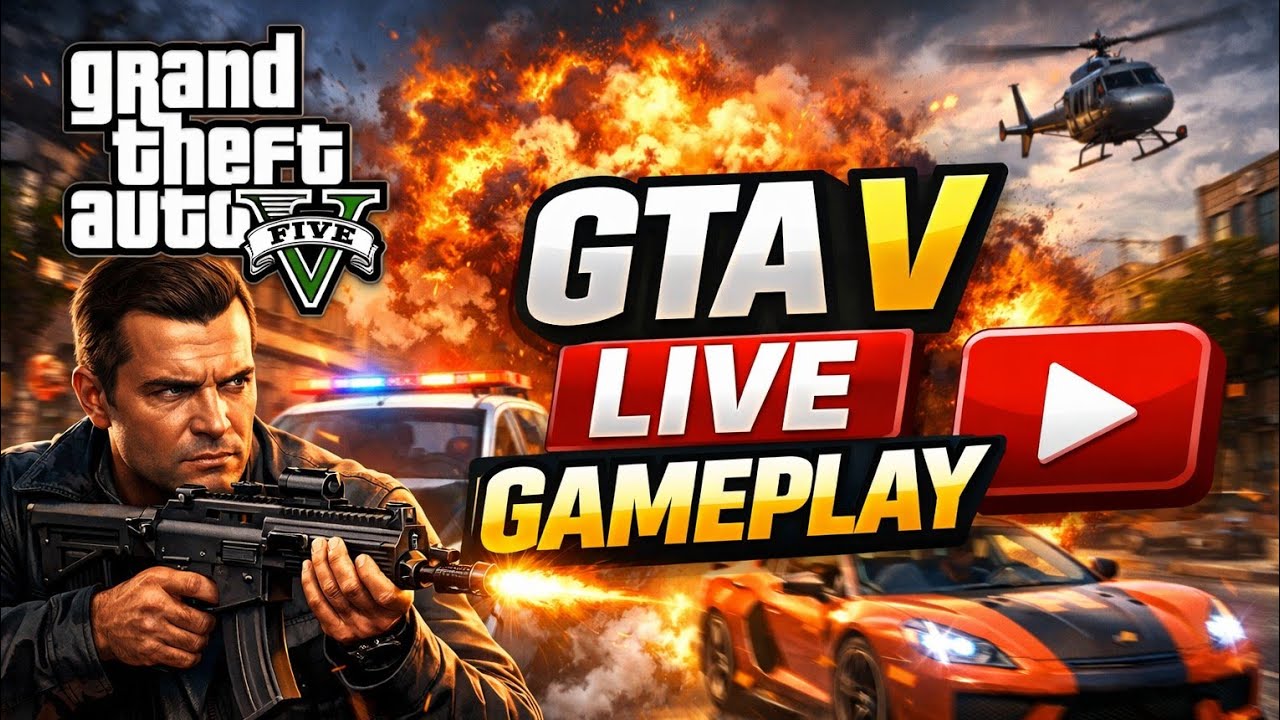 GTA V LIVE 🔴 | Nonstop Action, Police Chase & Crazy Missions!