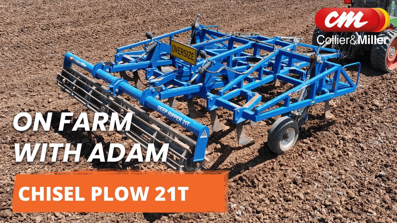 On farm with Adam and the C&M Deep Ripper Chisel Plow