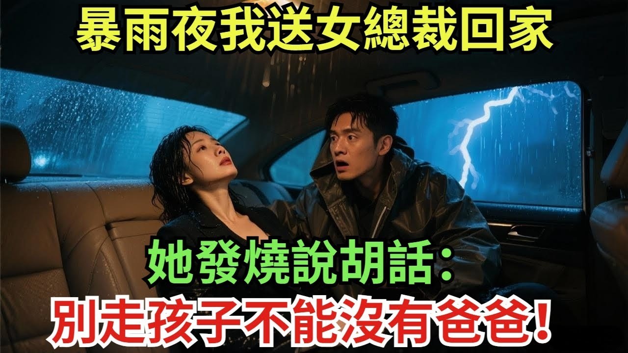 暴雨夜我送女總裁回家，她發燒說胡話：別走孩子不能沒有爸爸！#真實故事#案件#奇聞#故事#奇聞觀察室#奇聞#真相#奇聞軼事#談笑娛生