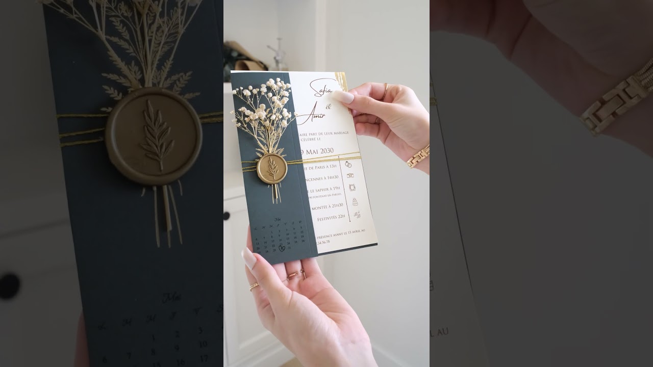 Faire Part Fleurs d'&Eacute;t&eacute; #mariage #organisationmariage #mariage2024 mariageoriental #fairepart