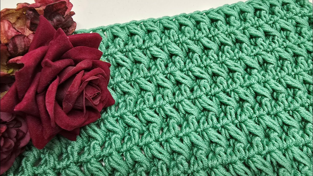Crochet Easy Stitch - Crochet Beautiful Blankets - Puffed Mixed Cluster