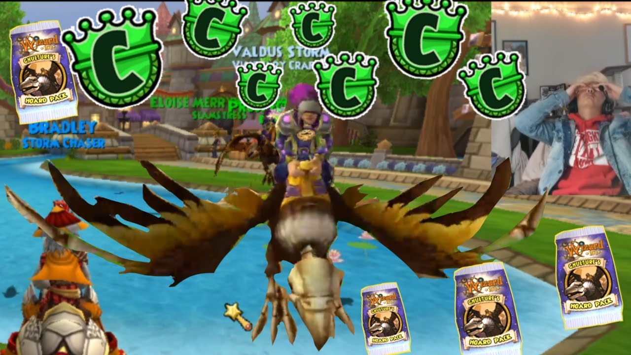 Wizad101: Ghulture Hoard Pack! 90k Crowns Opening! - Saddest Wizard101 video of 2020.