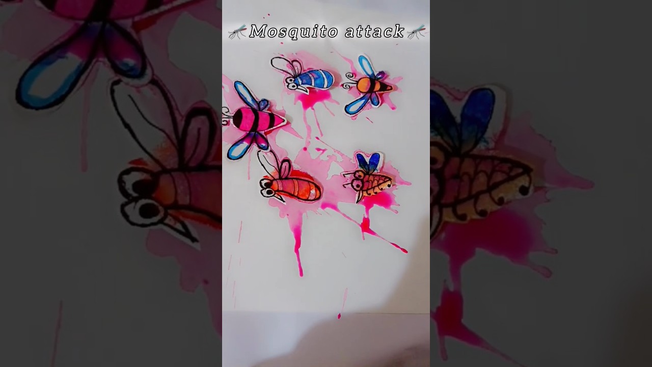 Mosquito murder 🦟#shorts #viral #craft