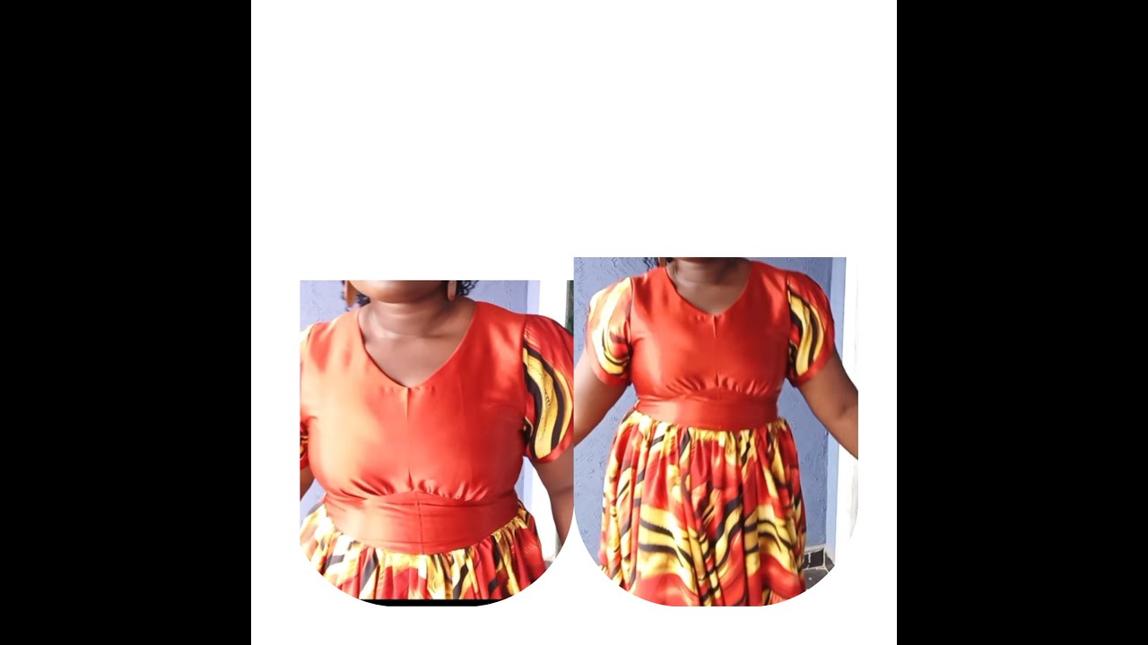 How to make an underburst pleated dress with a petal sleeve. Freehand method beginner friendly.
