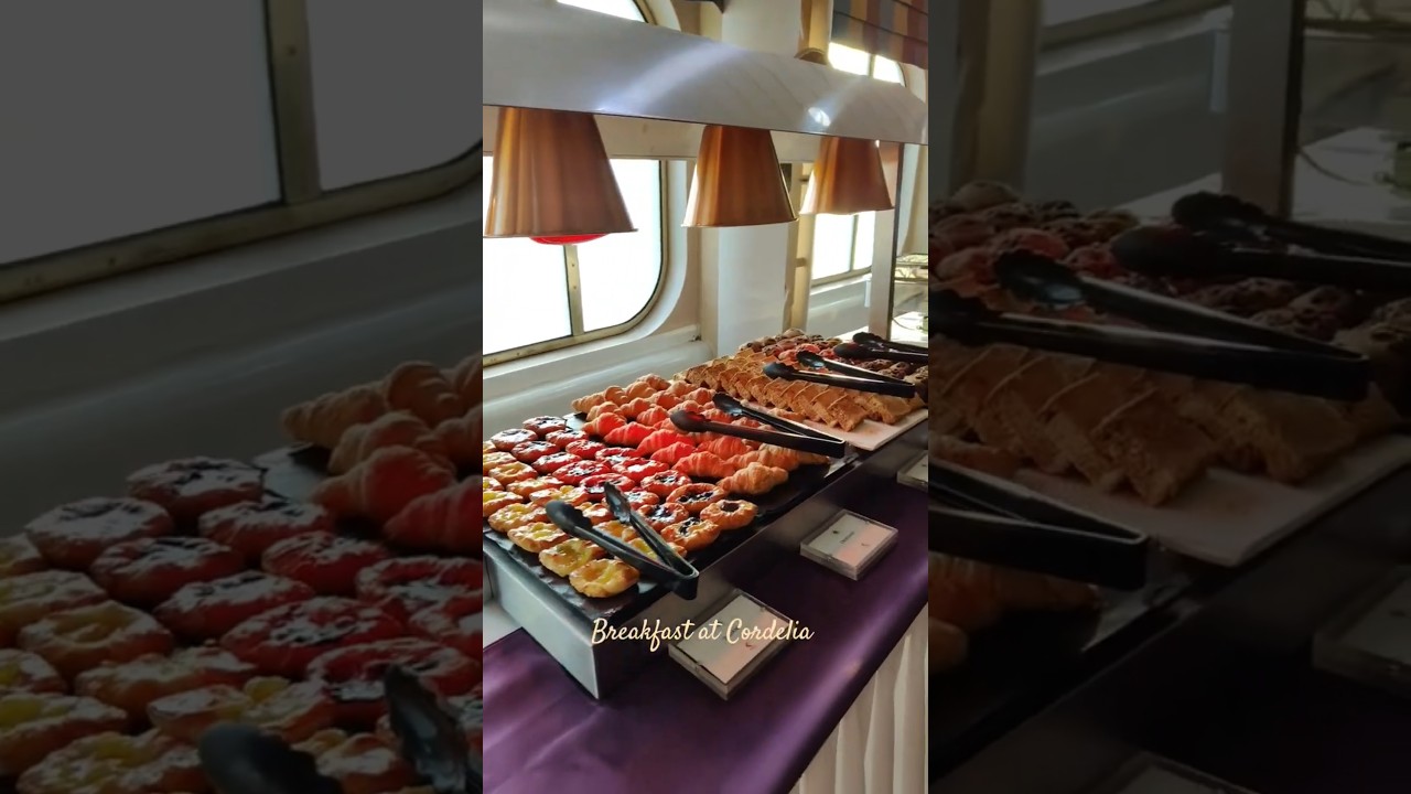 Unlimited Breakfast Buffet on Cordelia Cruise ☕🍳 | Inside View
