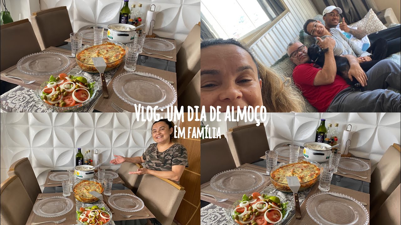 VLOG: ALMOÇO EM FAMÍLIA | fiz uma lasanha deliciosa