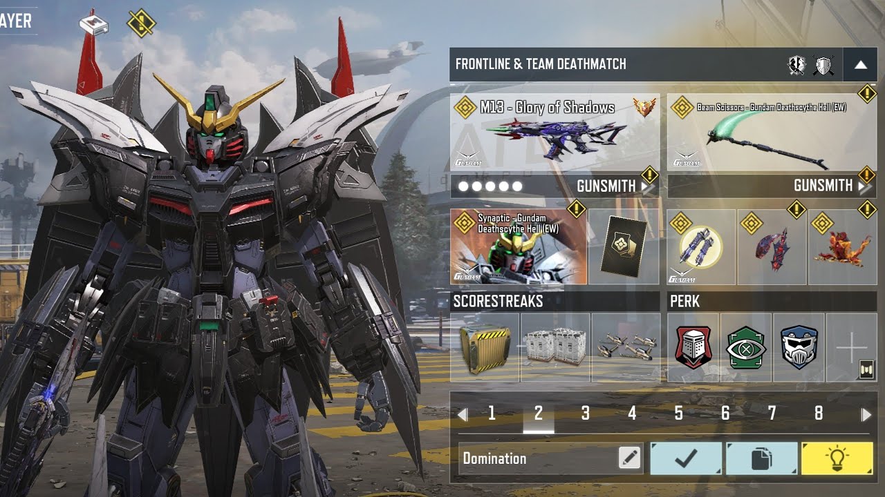 Synaptic Gundam Deathscythe Hell & M13 Glory of Shadows | Multiplayer Ranked Hard Point #24 | CODM 🔥