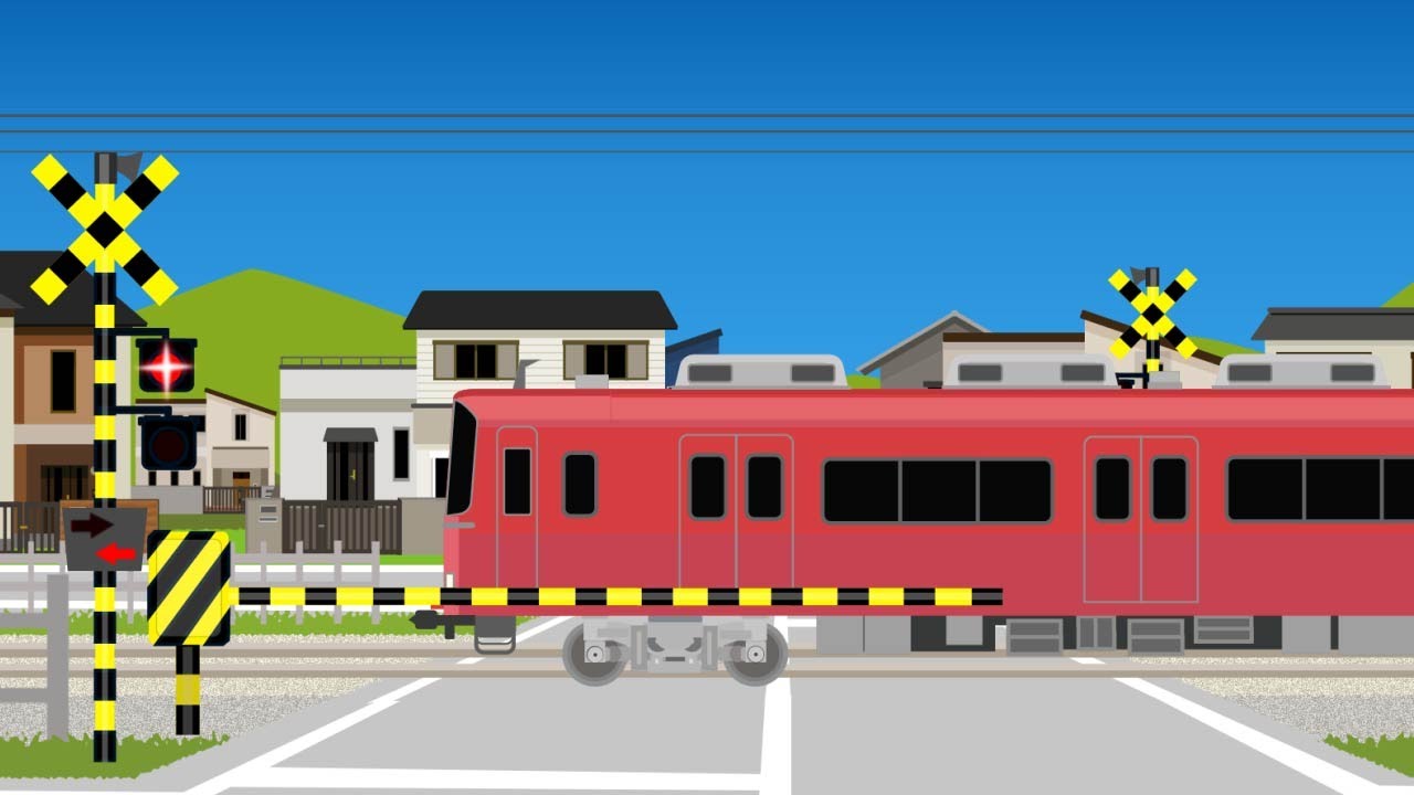 【踏切アニメLIVE】 今日はどんなカンカン電車たち？