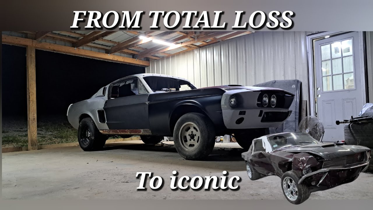 @Motorheadco  Wrecked mustang gets glass headliner and fastback interior.