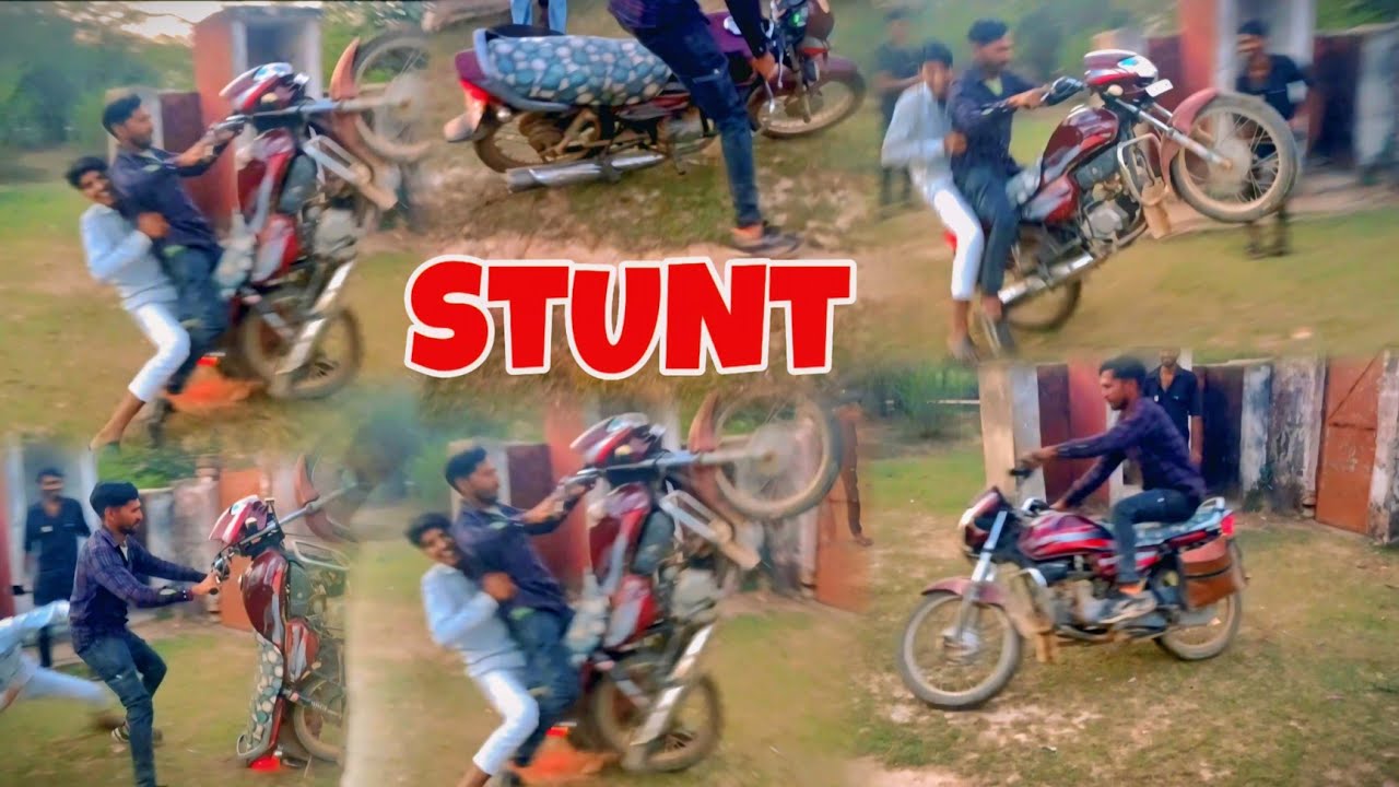 जोरदार😱स्टंट।baik stunt video। आज तो HF deluxe से भी कर दिया stunt। miss you Nishu bhai💔#nishudaswal