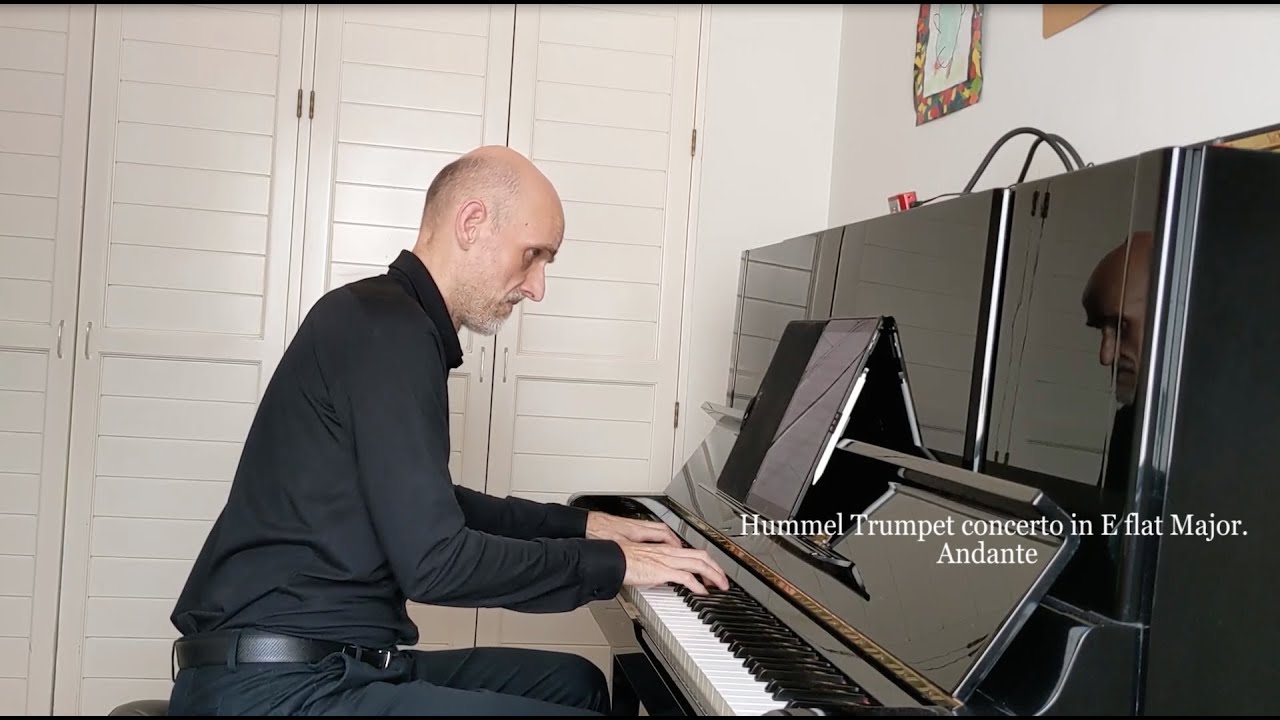 Hummel Trumpet concerto in E flat Major - Andante - accompaniment - play along - backing track