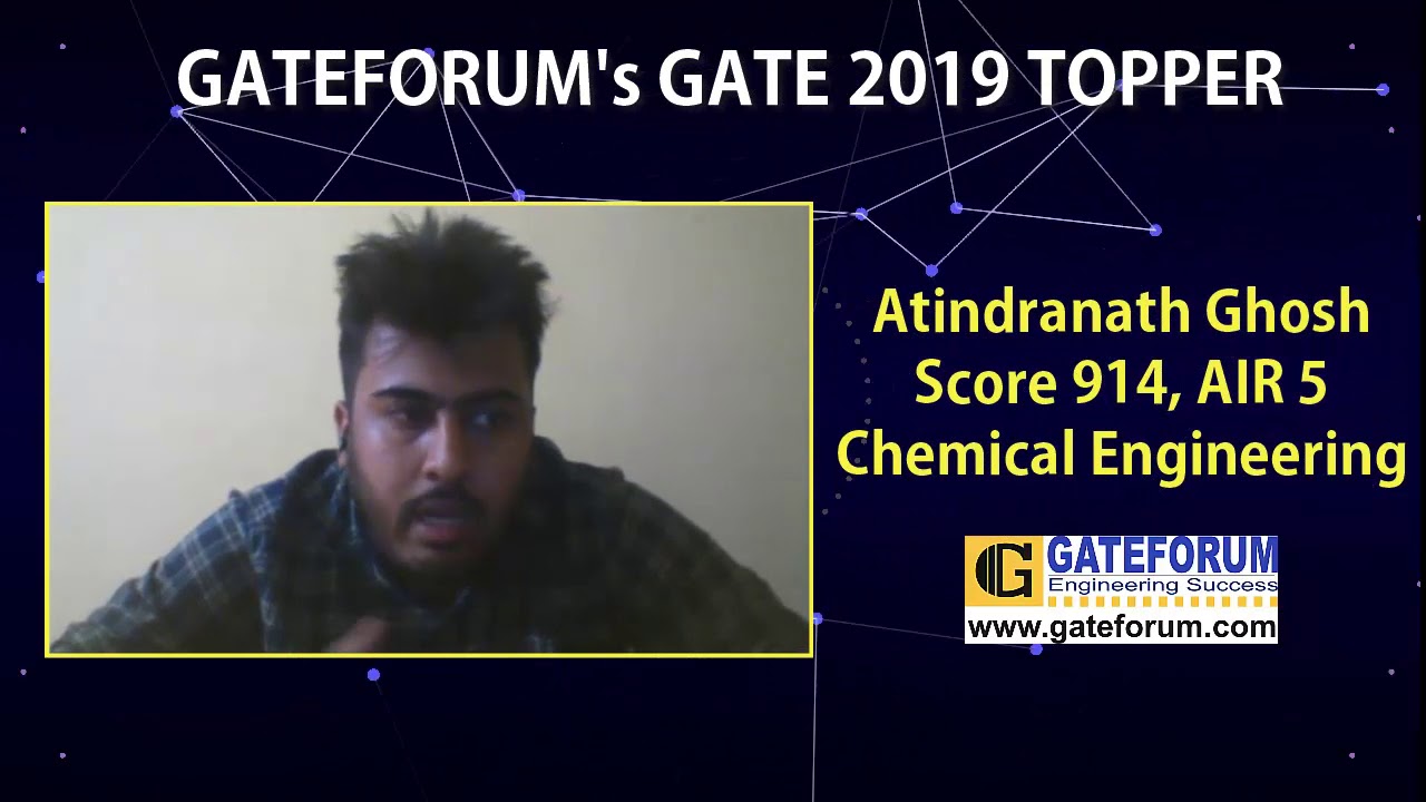 GATE 2019 Topper | Atindranath Ghosh | GATEFORUM STUDENT | Topper Testimonial