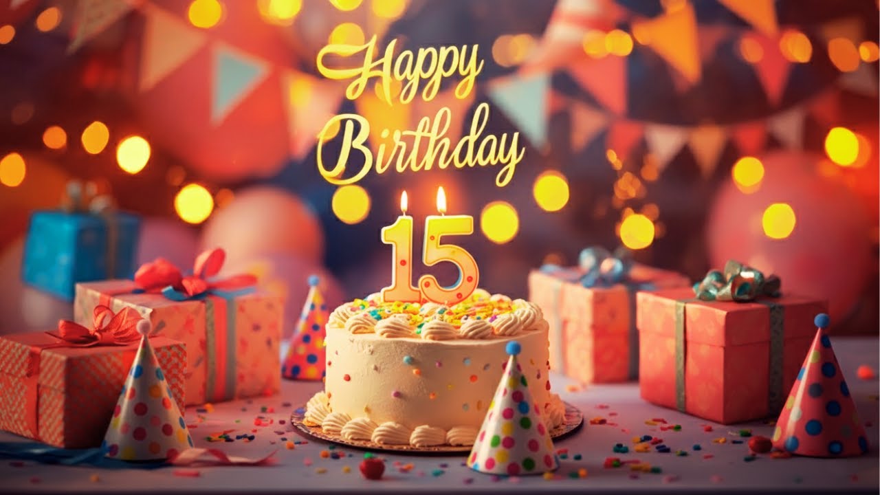 Happy Birthday 15 Years Old 🎈🎂 | Countdown + Birthday Song (30 Minutes)