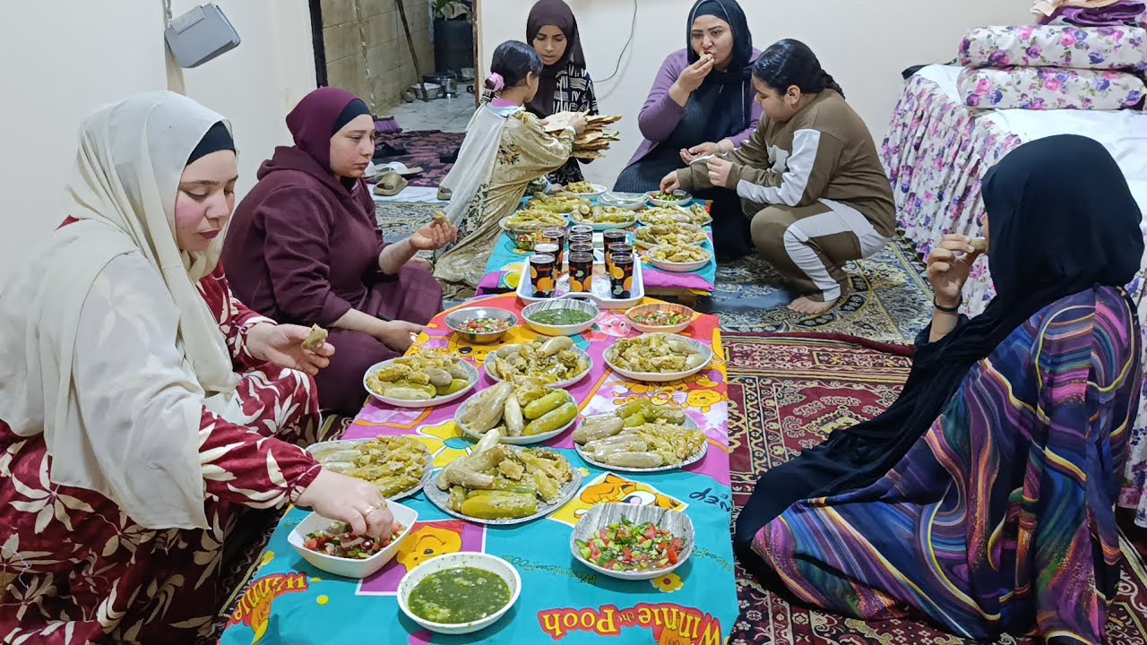 المحشي بالدجاج والفراخ المشويه في حته تانيه عزومات رمضان ولمه رمضان#اكسبلور 