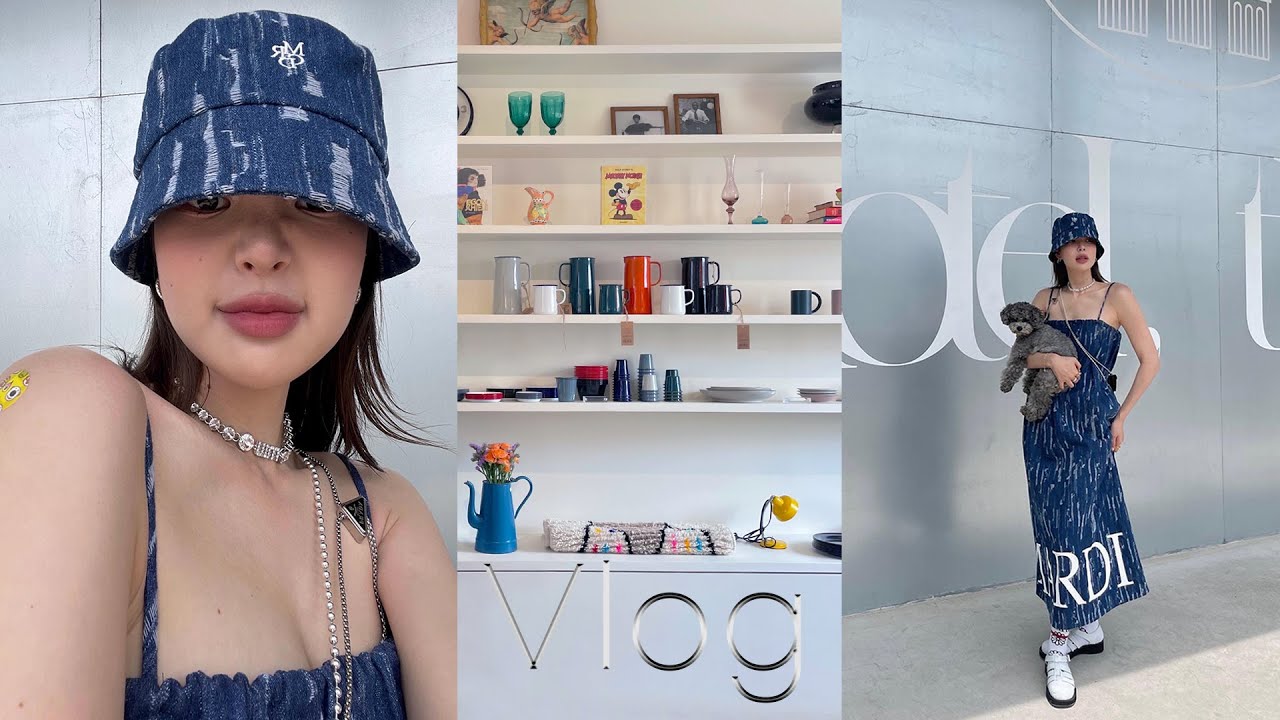 (Sub) Vlog🫐 일주일 ootd, 해리단길 데이트, 또다시금발🤳🏻, 식물 쇼핑중독