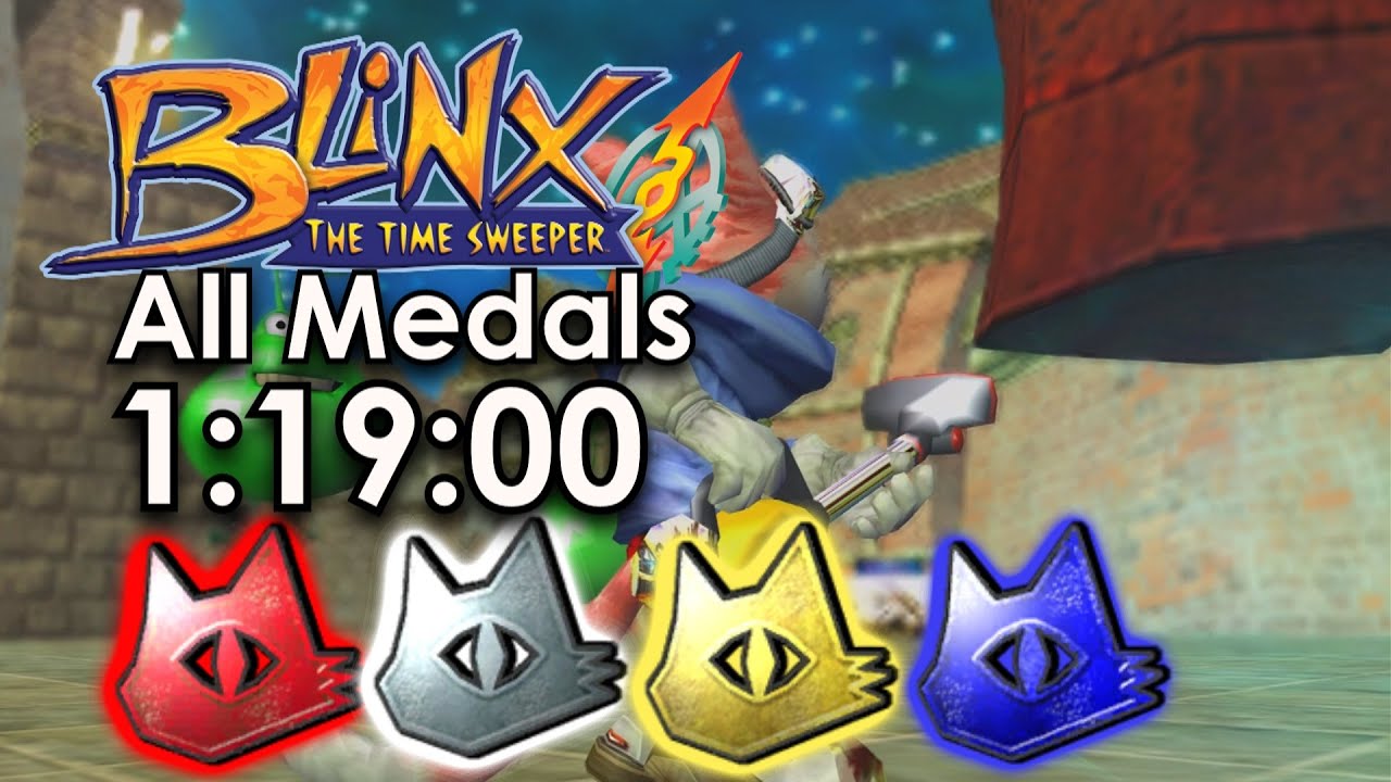 Blinx: the Time Sweeper | All Medals Speedrun | 1:19:00