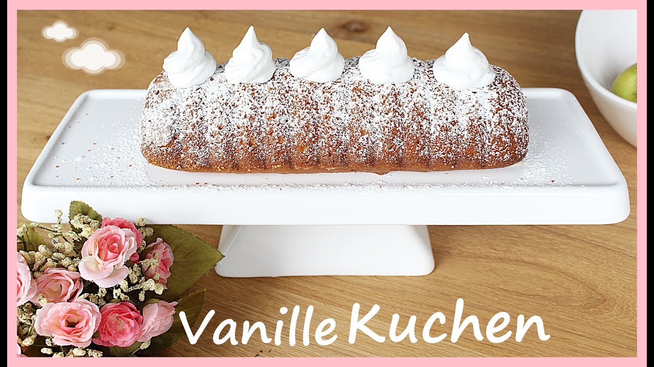 DIY- Vanillekuchen mit Marshmallow Creme Topping - schnell und einfach - Backlounge Rezept