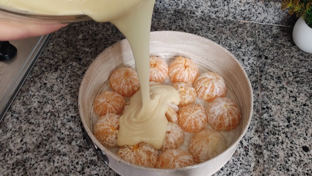 عندك مندرين🍊 حضري الذ وأسهل كيك 🍰 اقتصادي