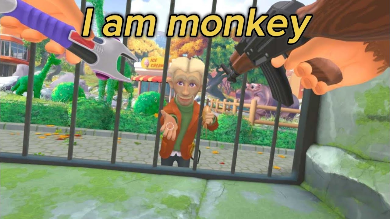 Стал обезьяной и побил посетителей▶️I am monkey #1
