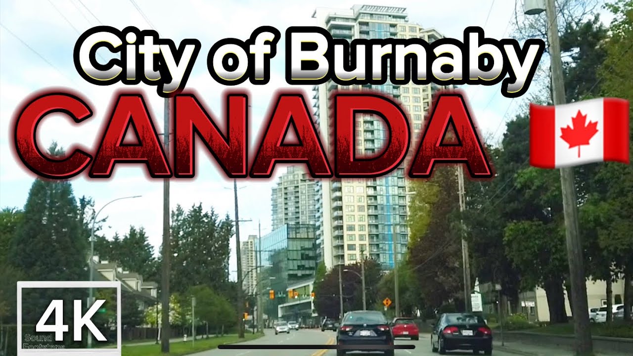 4K Spring Driving Tour on Beautiful Day/Burnaby,BC /Canada