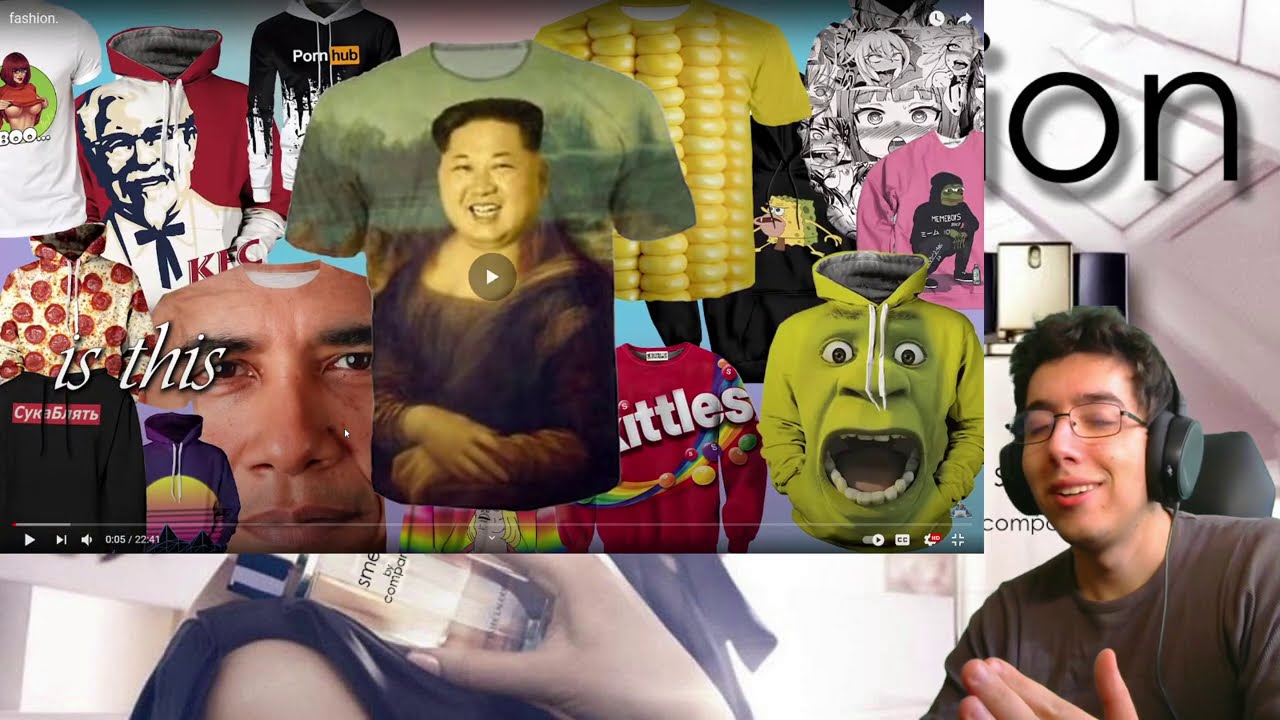 Reacting to Internet Historian fashion.